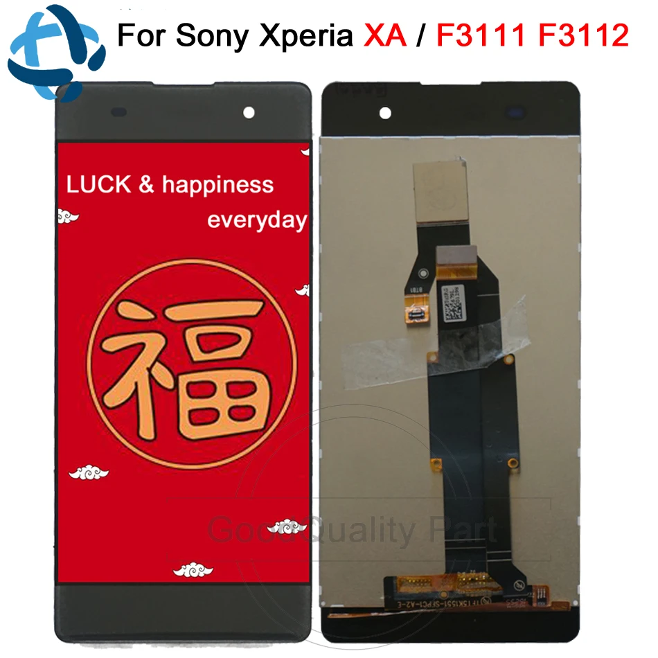 LCD 5 0 &quotдля SONY Xperia XA дисплей кодирующий преобразователь сенсорного экрана в сборе