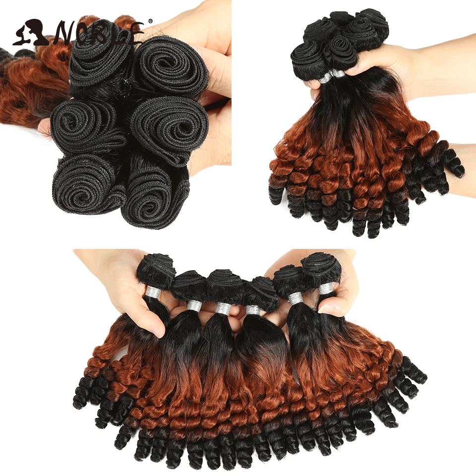 Благородные синтетические волосы афро кудрявые вьющиеся Омбре пряди для