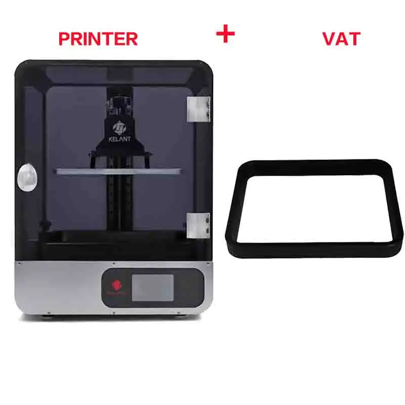 printer add VAT Kelant S400 lcd DLP 3d принтер s 8,9 дюймов 2K лазерный 3d принтер большой Фотон УФ Смола SLA светильник 192*120*200 мм impresora diy kit - Цвет: printer add VAT