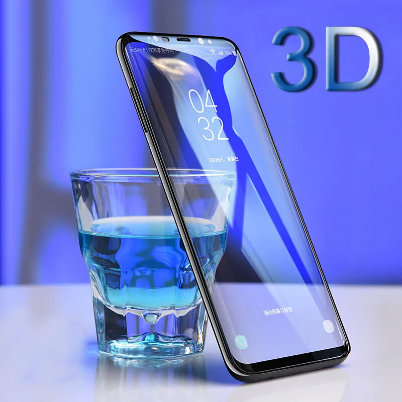 Защитное стекло закаленное 3D для Samsung Galaxy S8 S9 S10 plus S10e S7 Edge S10plus S 9|Защитные стёкла и