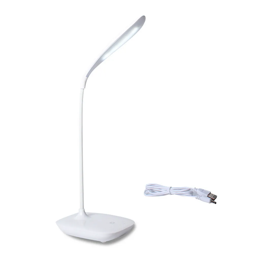 Mini Desk Lamp Eye Protection High Lumen Table Light Battery Powered Flexible Readig Bedroom Study LED Flicker-Free | Лампы и