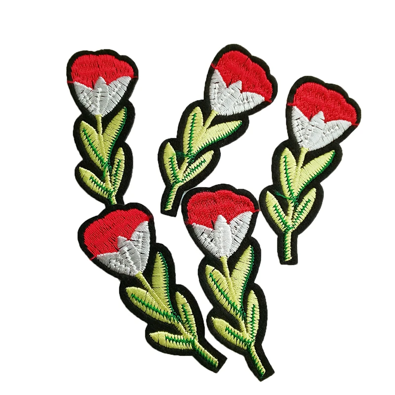 ZHUTOUSAN High Quality Embroidered Repair Patches Iron On Flower Patch DIY Hotfix Motifs Sewing Appliques 20pcs/lot | Дом и сад