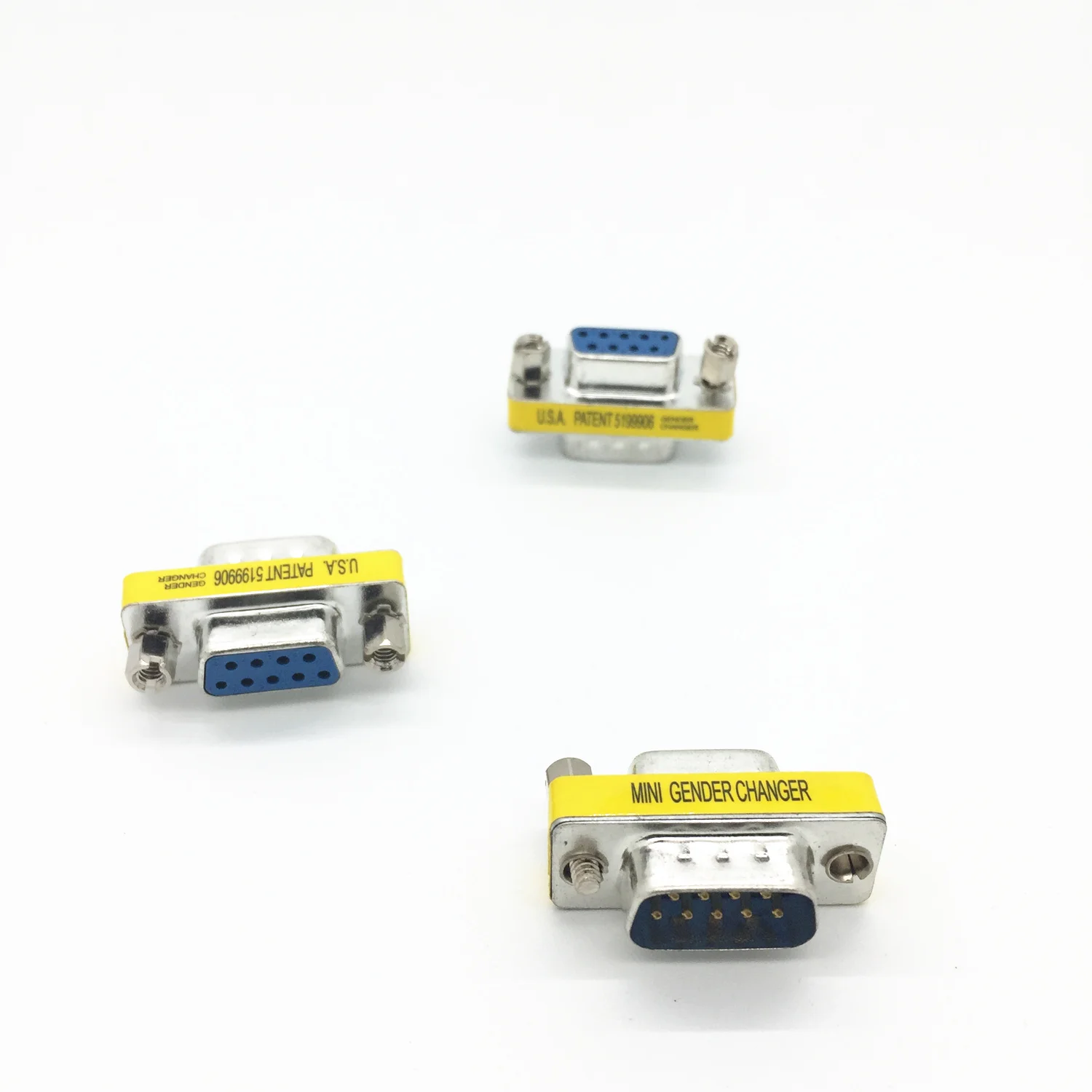 Бесплатная доставка DB9 VGA 9 Pin папа к женскому мини-Конвертор конвертер адаптер
