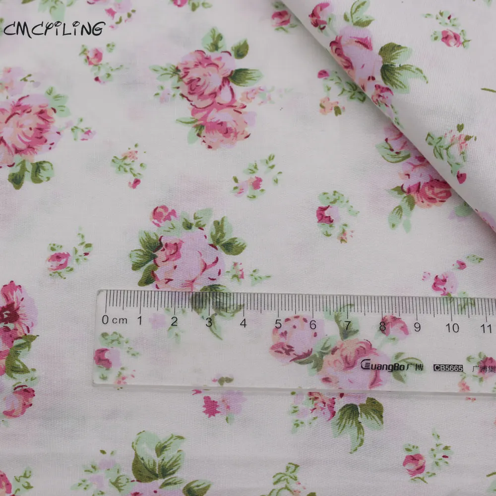 Детская одежда для сна из Твила хлопковая ткань с цветочным принтом шитья платье