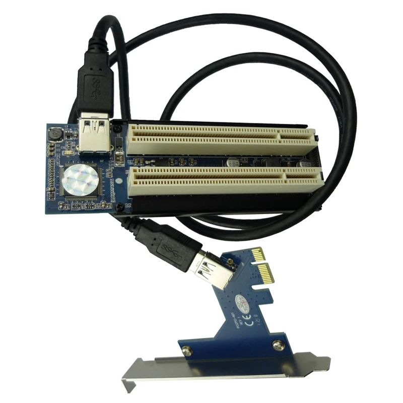 Переходная PCI карта PCIe для с двумя слотами адаптер Express ADP09925|pcie to pci|pci cardto pci |