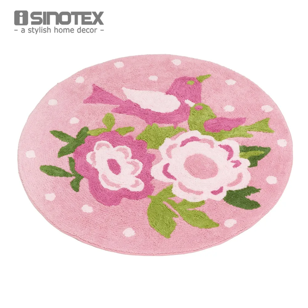 Потрепанный шикарный напольный ковер для детской комнаты 100% хлопок ручной