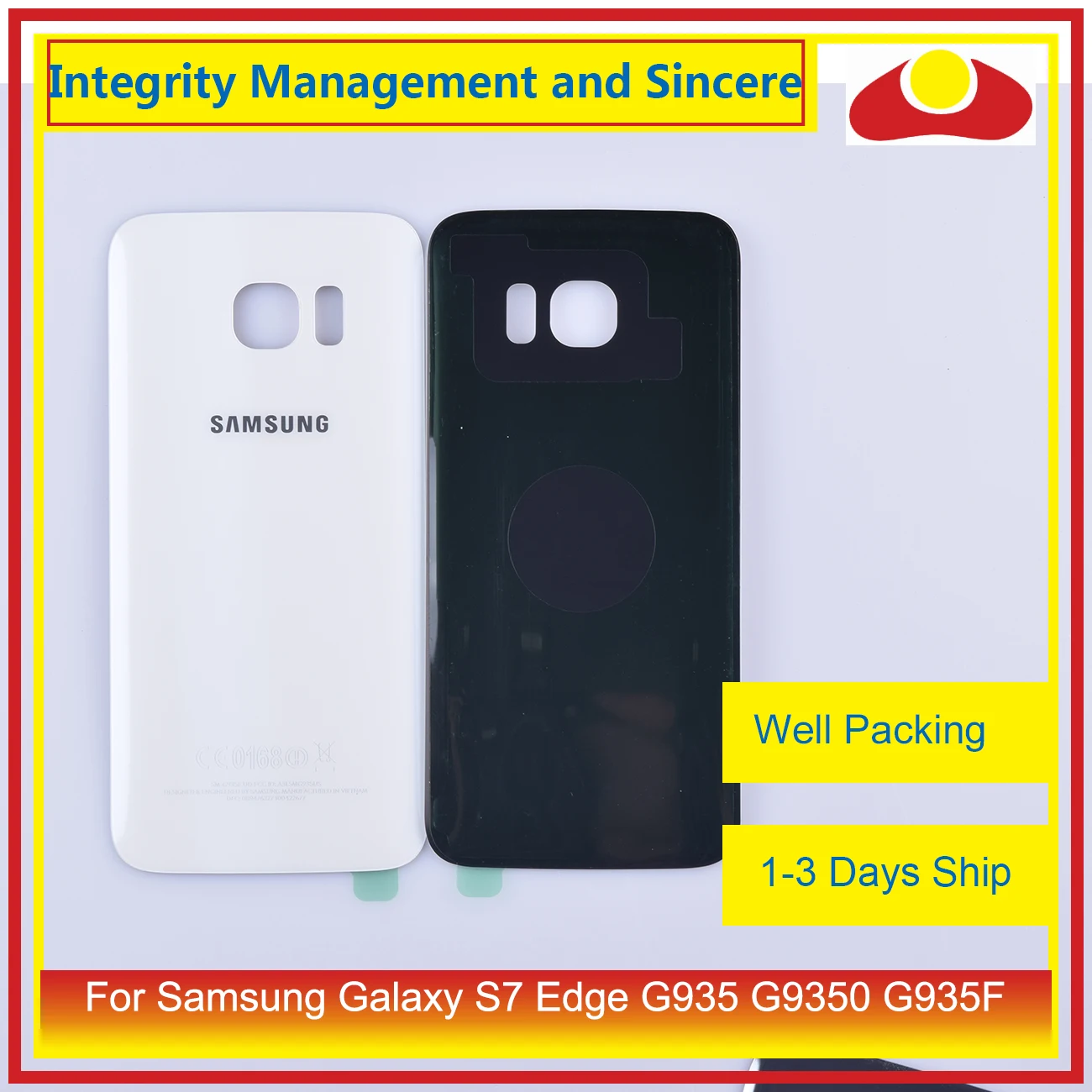 Для samsung Galaxy S7 Edge G935 G9350 G935F SM-G935F корпус батарейного отсека заднее стекло чехол Корпус Шасси
