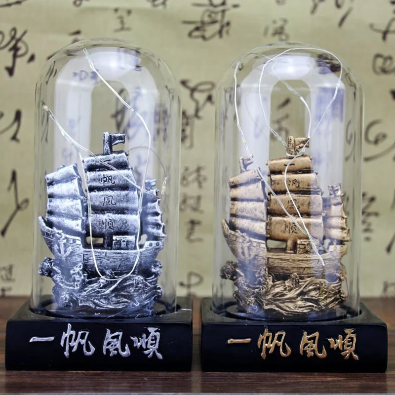 Креативный Гладкий стеклянный чехол для парусной лодки украшения звездный свет