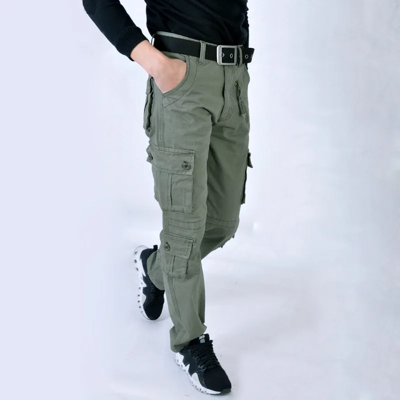 

Fall 2020 fashion men's bag of pure cotton overalls multicolor slacks