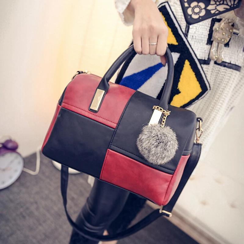 

New Fashion Women Bag Leather Handbags Famous Brands Boston Shoulder Bag Laides Messenger Bags Bolsas Bolsos Sac A Main