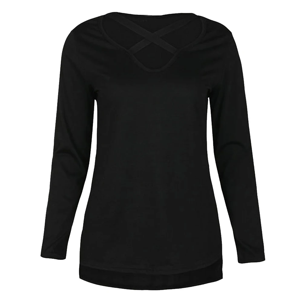 Женское однотонное платье-футболка с глубоким v-образным вырезом |