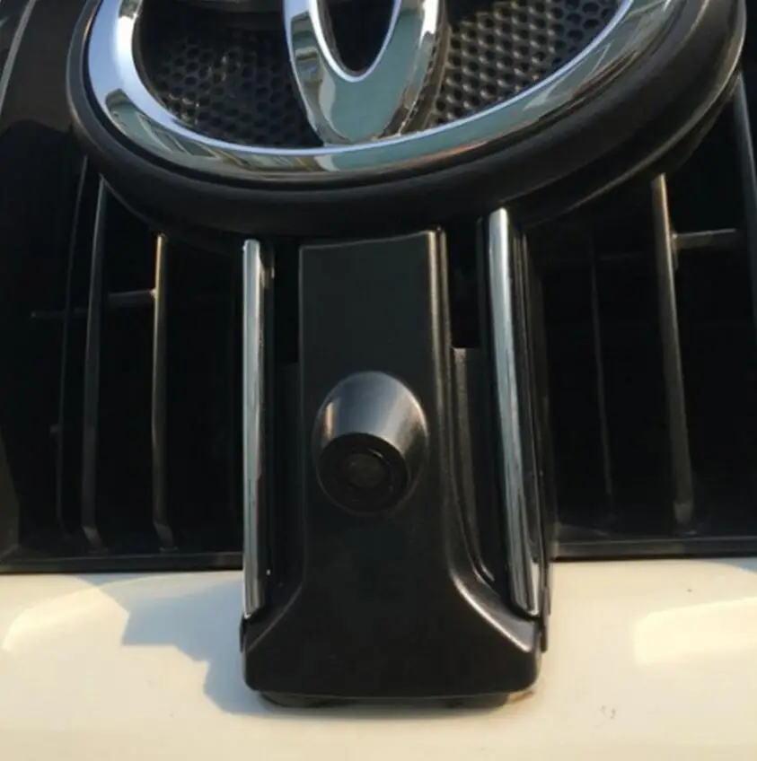 Автомобильная камера JanDeNing с логотипом переднего вида для Toyota Prado 2014
