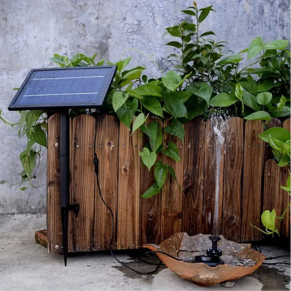 5 Вт Садовый Солнечный фонтанчик водяной насос бассейн пруд уличный водопад