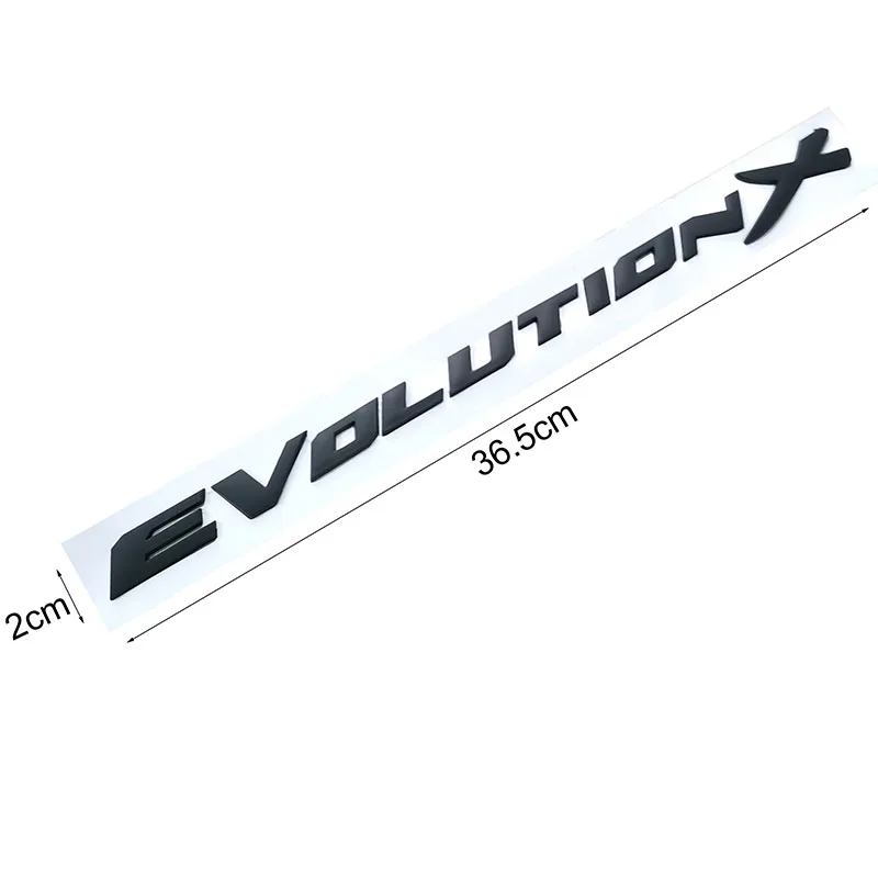 Evolution X Letters ABS пластик Стайлинг автомобиля эмблема значки автомобильный фитинг