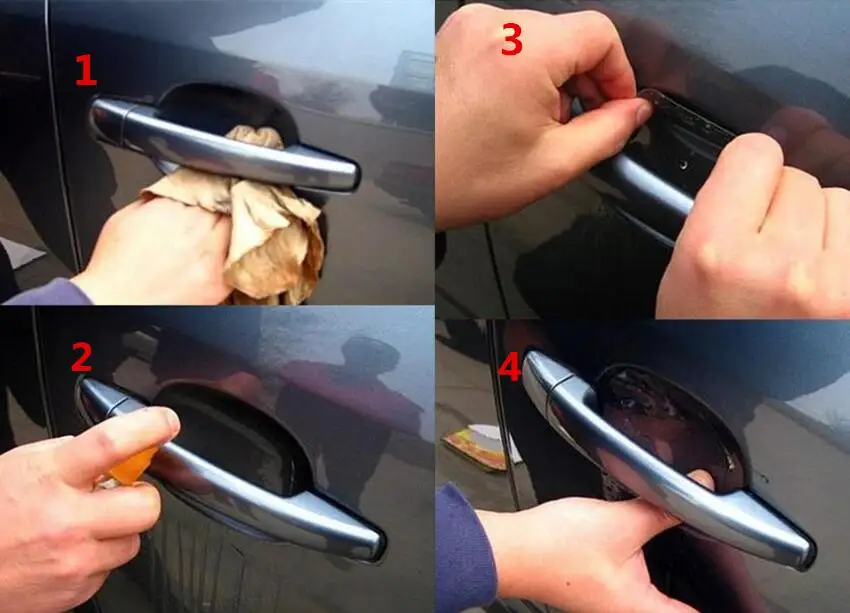Car Styling Door Handle Protector Film Stickers For Honda Airwave City ZX Edix FR-V Insight 2 Legend 3 4 CR-Z Accessories | Автомобили и