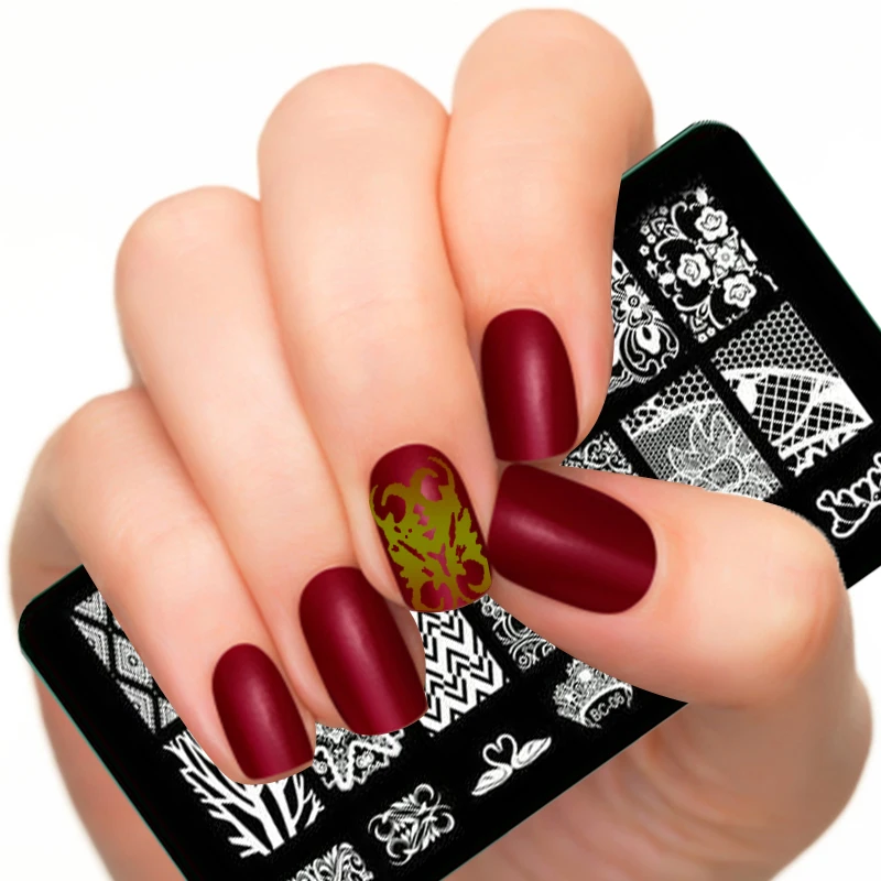 Продукт для дизайна ногтей I want Laced All Series Nail Art Stamping Image Konad Plate Print шаблон красивая