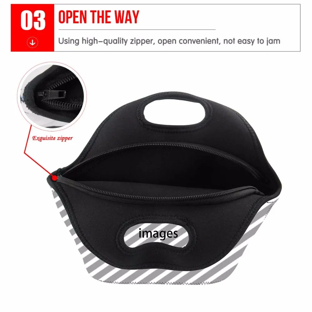 

Big Lunch Bag for Women Handle Tote for Kids Girls Dachshund Dog School Park Picnic Lunch Box Thermal Storage Portable Eco Bag