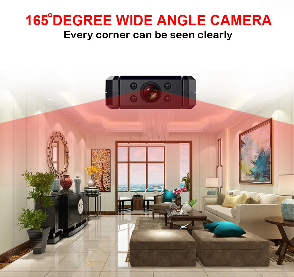 1080P Wi Fi мини камера инфракрасная ночная версия электронная почта HD DVR с углом