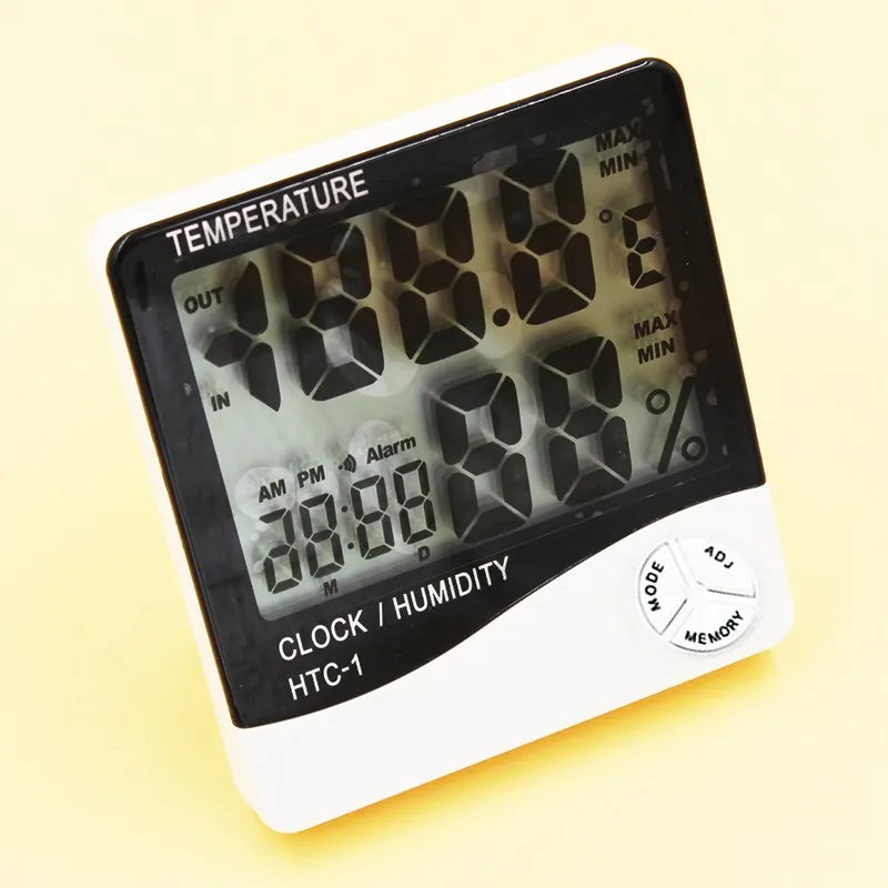 Крытый Открытый ЖК-Цифровой Термометр-Гигрометр Сигнализация Доморощенного