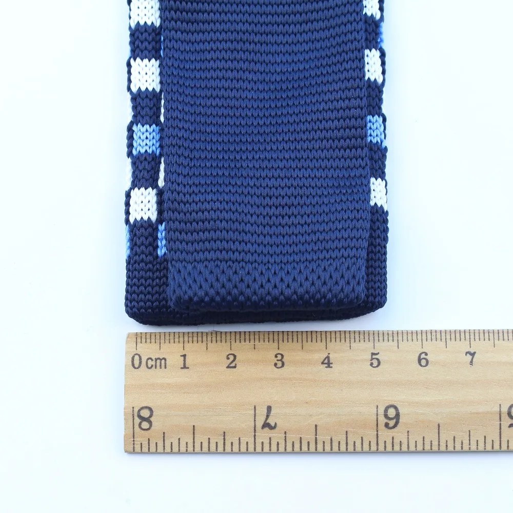 Мужской повседневный Вязаный Галстук Узкий Тонкий галстук в горошек