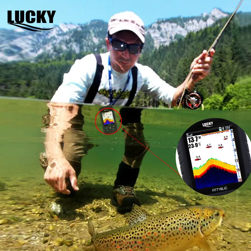 Эхолот-рыболокатор LUCKY 2 8-дюймовый цветной ЖК-дисплей портативный эхолот 200 кГц/83