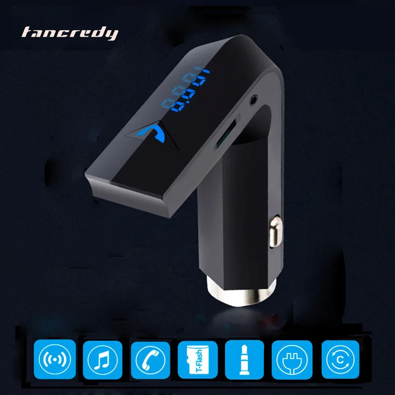 Bluetooth FM передатчик модулятор безопасности Молот Aux Handsfree автомобильный комплект