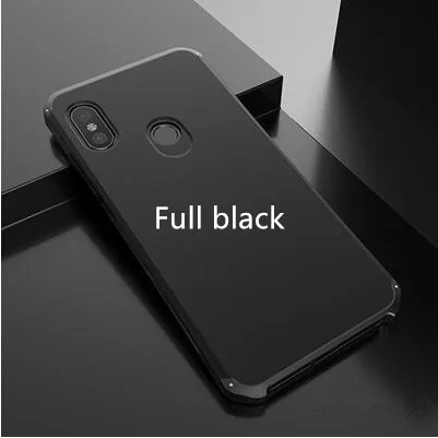 Роскошные RedMi Note 8 Pro чехол металла с армированной рамой, чехол для телефона RedMi Note 8 iPhone 7 6 Plus 5 iPad Pro Note 4X Mi Note 3 Mi8 SE MIX2S Mi9 Mi6 - Цвет: Full Black