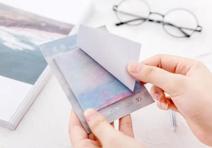 1 шт. картина маслом memo pad милые канцелярские Kawaii Наклейки-памятки студент Memo простыни Детские Роман заметки Kawaii школьные принадлежности