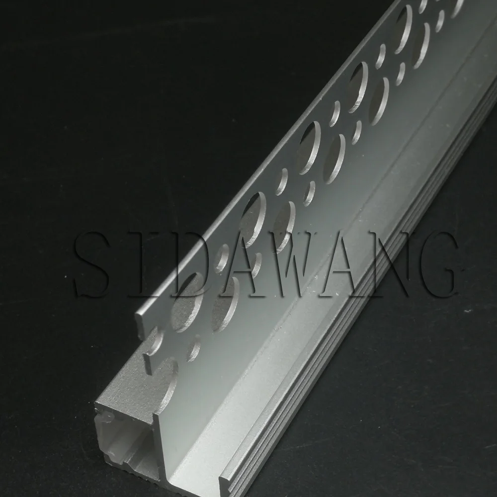 Алюминиевый профиль из гипсокартона 2 м с внутренним размером 10 мм для