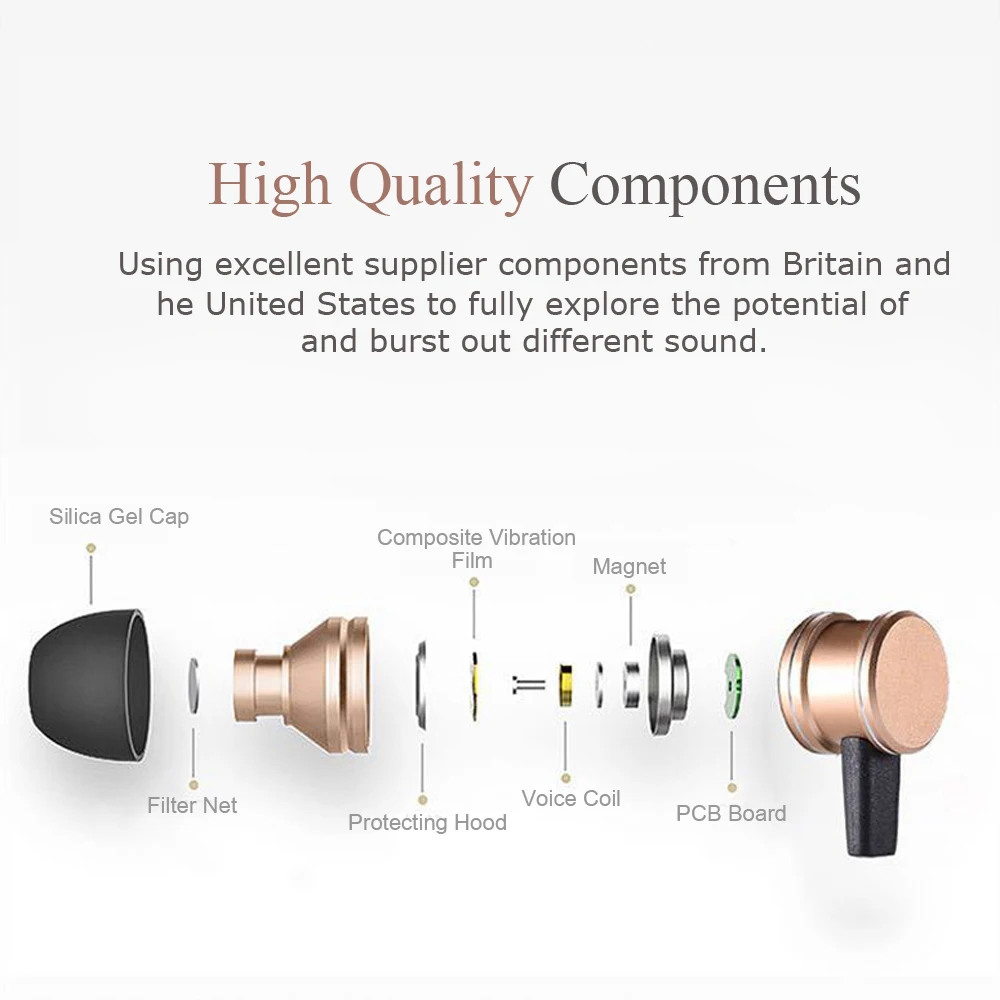 

50PCS a lot High quality metal magnet attraction headset music stereo headphone earphone with Mic for iPhone Xiaomi Oppo vivo