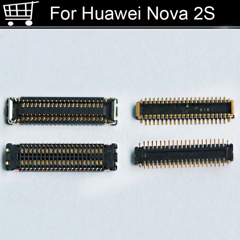 2pcs FPC connector For Huawei Nova 2S LCD display screen on Flex cable On motherboard mainboard 2 S Repair Parts | Мобильные