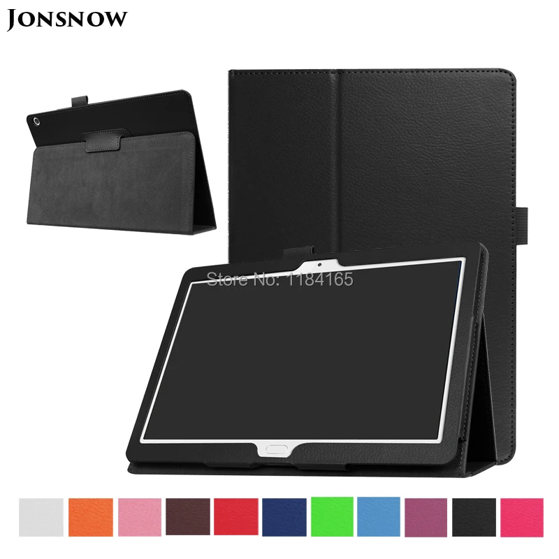 Кожаный чехол для Huawei Mediapad M3 Lite 10 тонкий Чехол-книжка с текстурой личи защитный