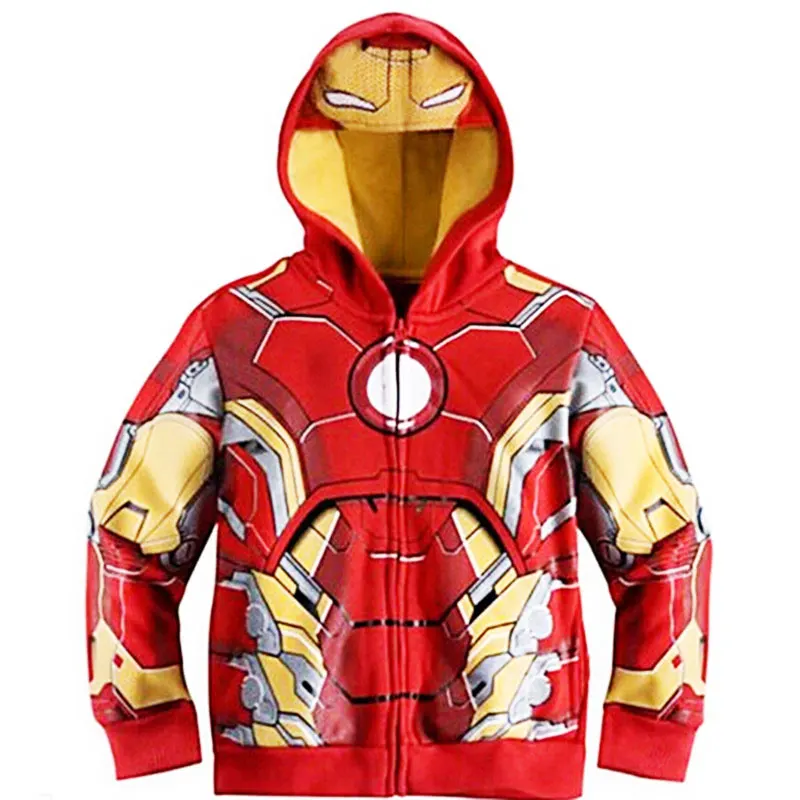 Толстовка с капюшоном для мальчиков Мстители супергерои Marvel Железный человек