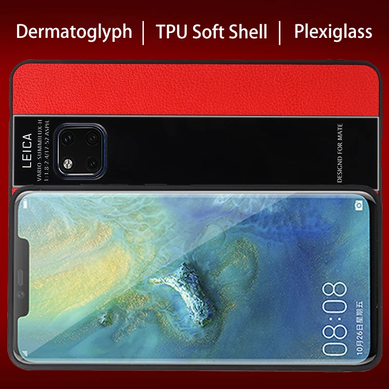 GKK для Huawei Mate 20 pro 20X чехол роскошный кожаный текстурный деловой Ударопрочный