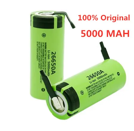 Dolidada аккумулятор для Panasonic 26650A 3,7 V 5000mAh высокой емкости 26650 литий-ионные аккумуляторы+ никель DIY