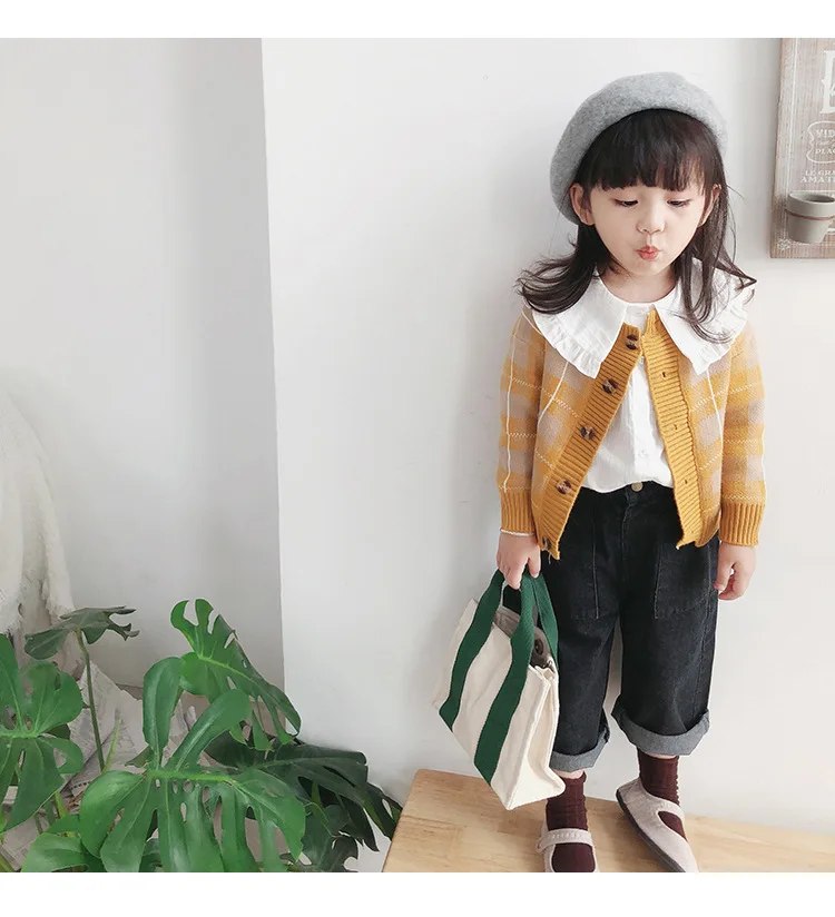 Осенние милые блузки с длинными рукавами и большим отложным воротником для