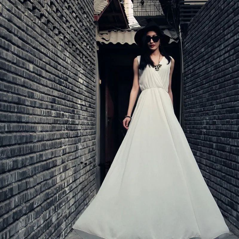 WBCTW винтажные платья большой красный белый глубокий v образный вырез высокий