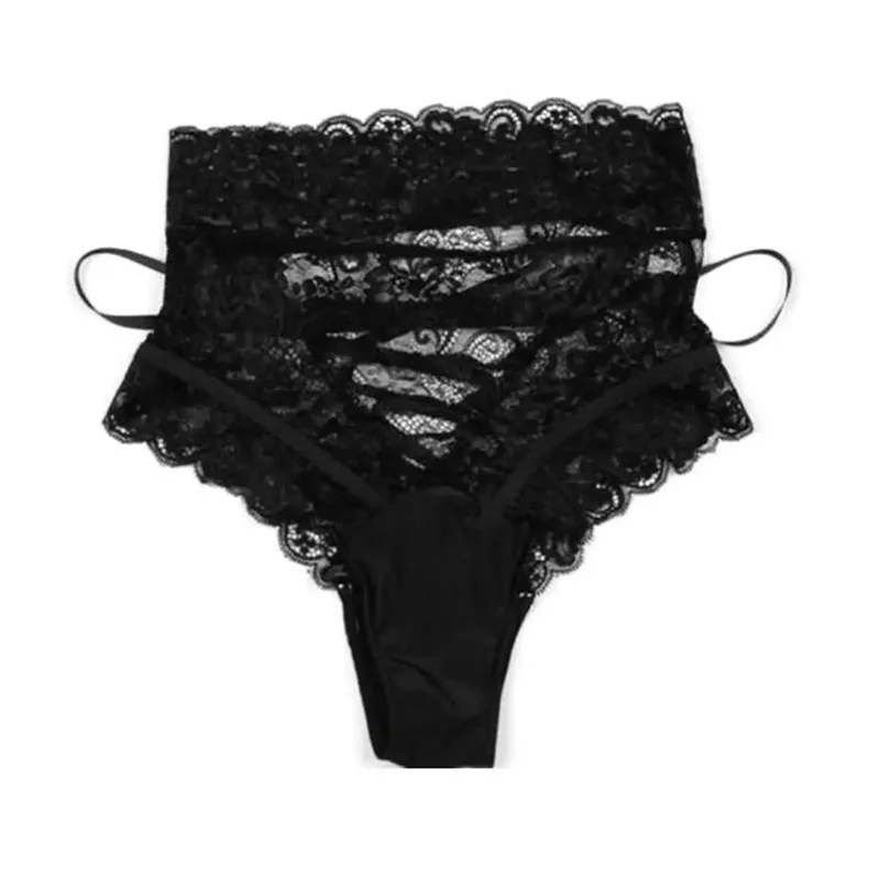 

New Women Underwear Fashion Sexy Hollow Out Lace Plus Size Intimates Clothing for Female High Waist Women Panties Briefs