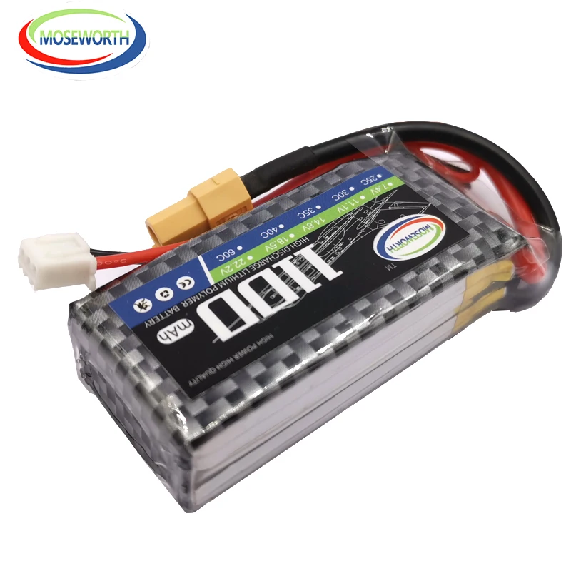 2 шт./упак. батарей RC 2S LiPo Батарея 7 4 v 1100 мА/ч 30C для радиоуправляемый самолет