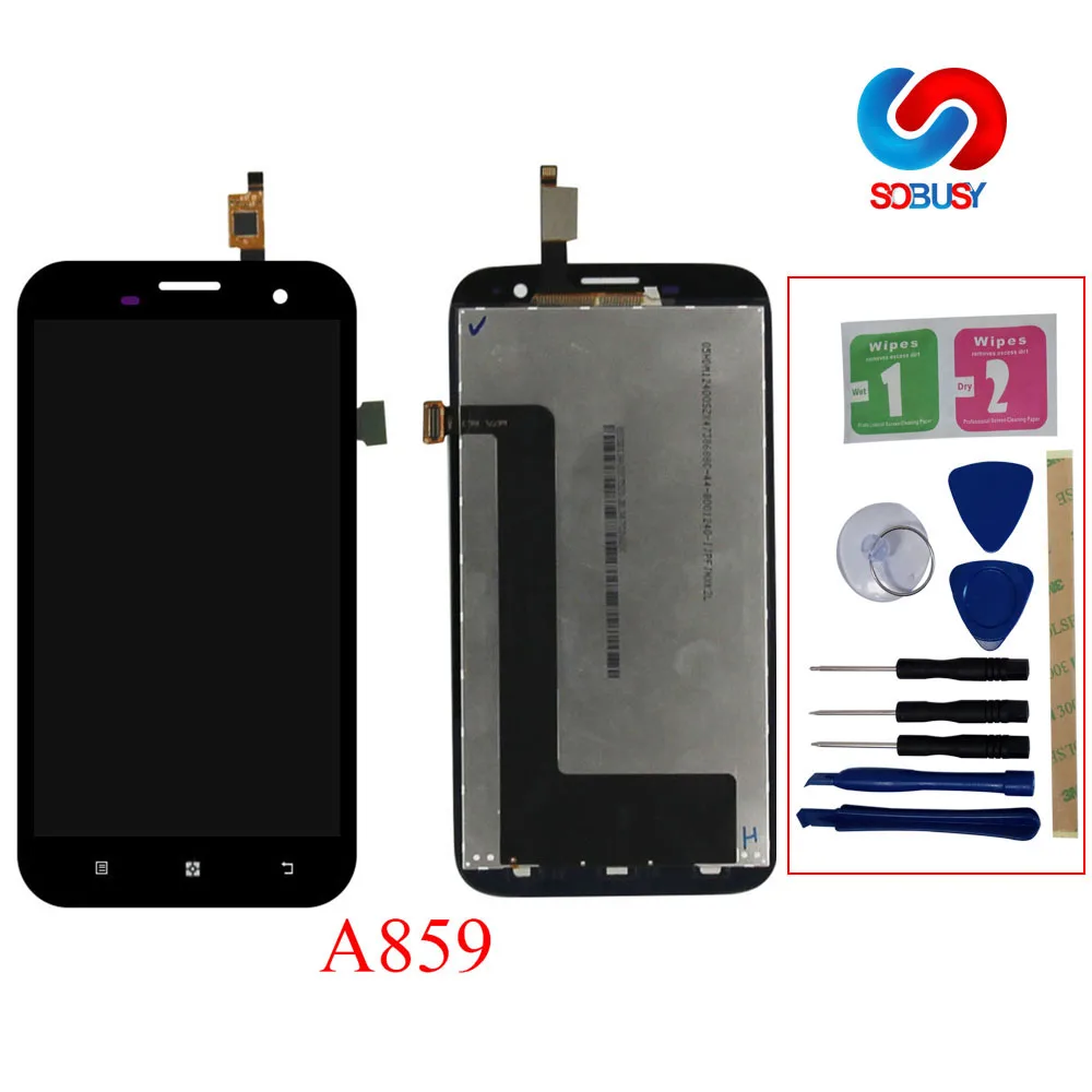 Для lenovo A859 Full HD ЖК дисплей Дисплей Панель Экран модуль Сенсорный экран планшета