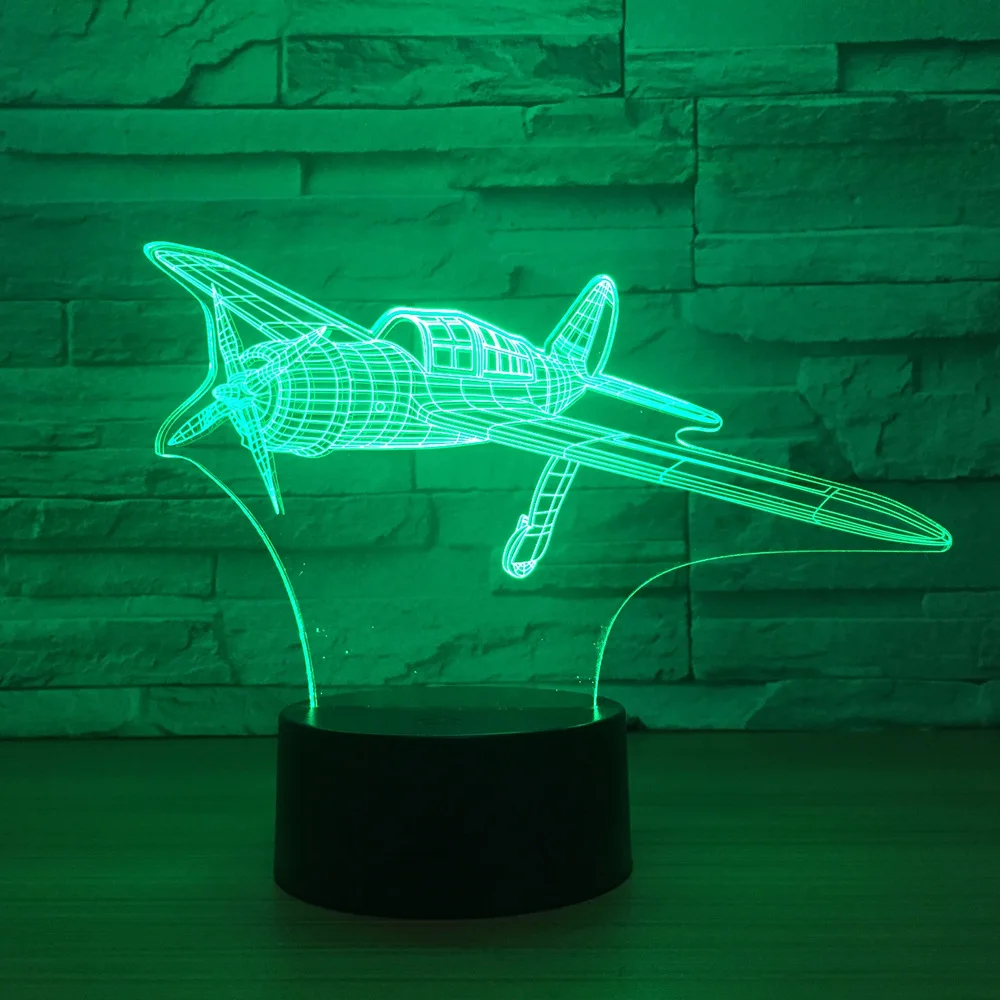 3d светодиодная лампа с пропеллерами 7 цветов ночники для детей сенсорный Usb