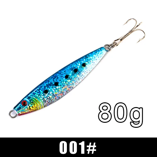 Приманка для рыбалки от ftk Shore Jig Sardine 1 шт. 15 г-60 г 65 мм-115 мм пресноводная соленая форель ложка Бас Приманка металлическая искусственная приманка - Цвет: 80g-001