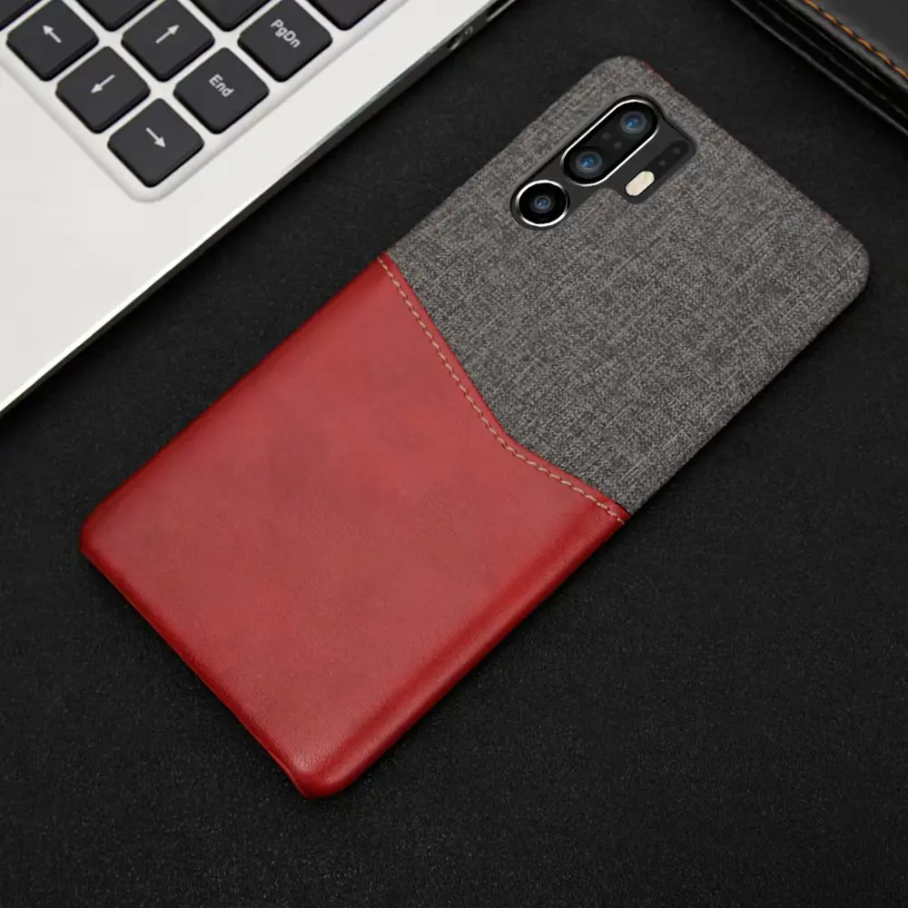 Ткань+ кожа чехол для huawei P30 P30 Pro Чехол blockcolor чехол с отделением для кредитных карт для huawei P30 P 30Pro P30pro Чехлы бамперы Caphina