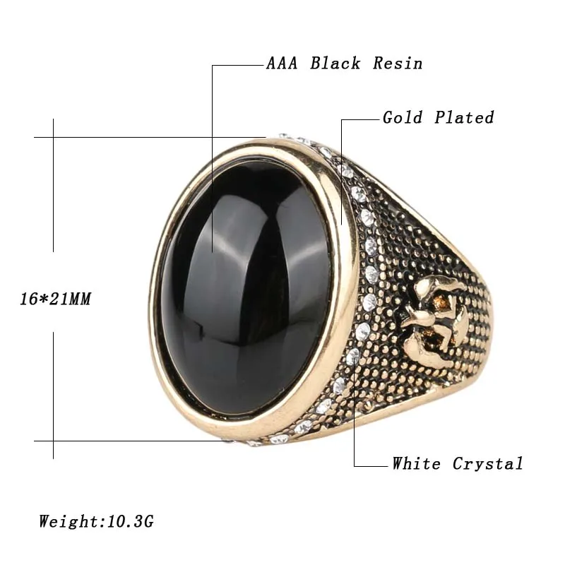 Лидер продаж 2018 античные Винтажные Украшения Золотое кольцо викингов свадебные