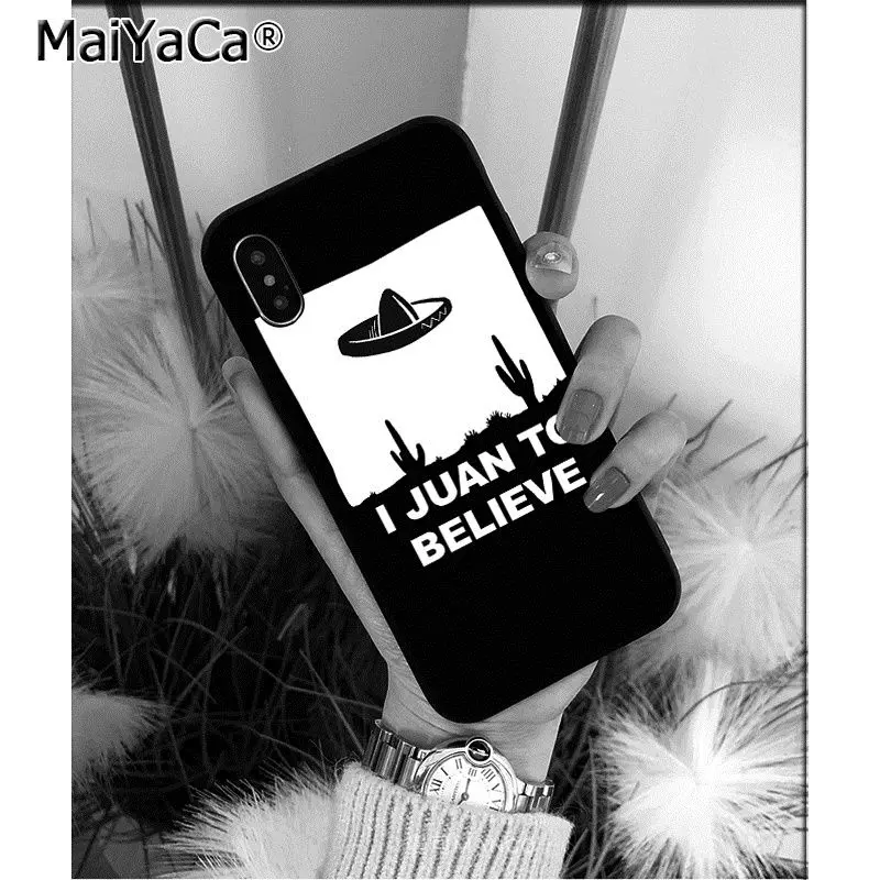 A2 MaiYaCa Alien Believe UFO ET высококачественный чехол для телефона iPhone X XS MAX 6 6S 7 7plus 8 8Plus 5 5S XR - Цвет: A2