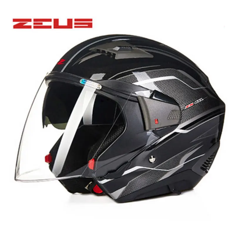 ZEUS 611E мотоциклетный шлем с открытым лицом защитное снаряжение внутренним и