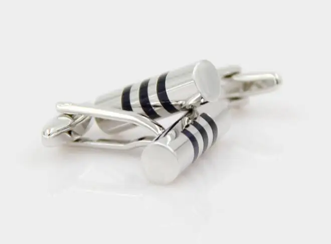 5 парт/лот мужские модные запонки цилиндрические антиокислительный медный