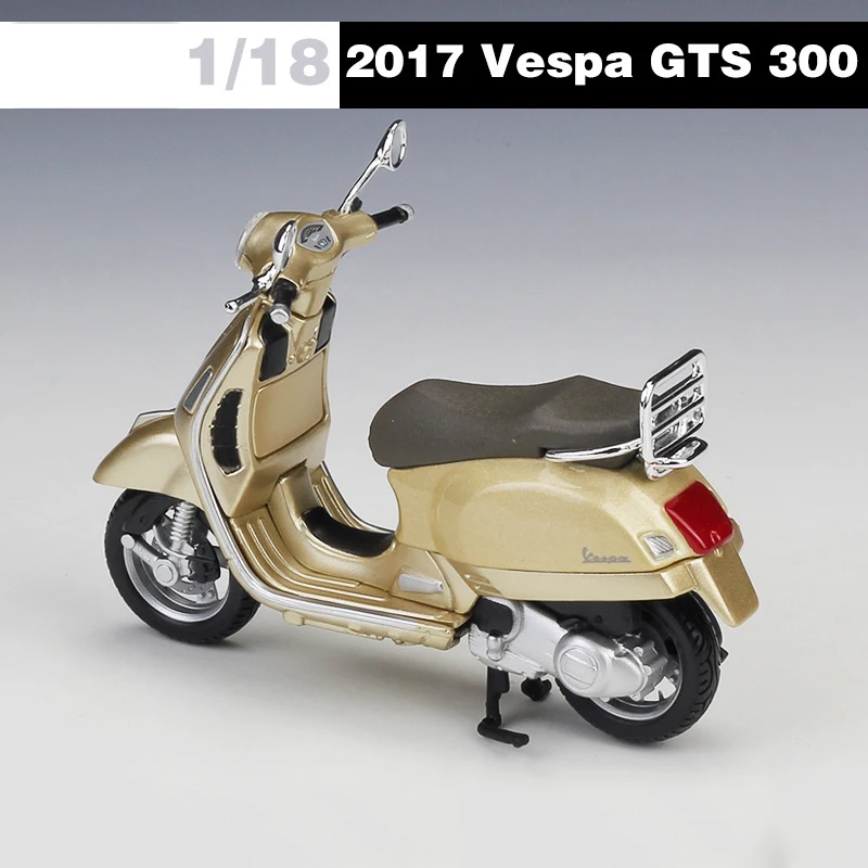 Модели мотоциклов Maisto 1:18 VESPA GTS 300 2017 модель велосипеда база литые мото детская