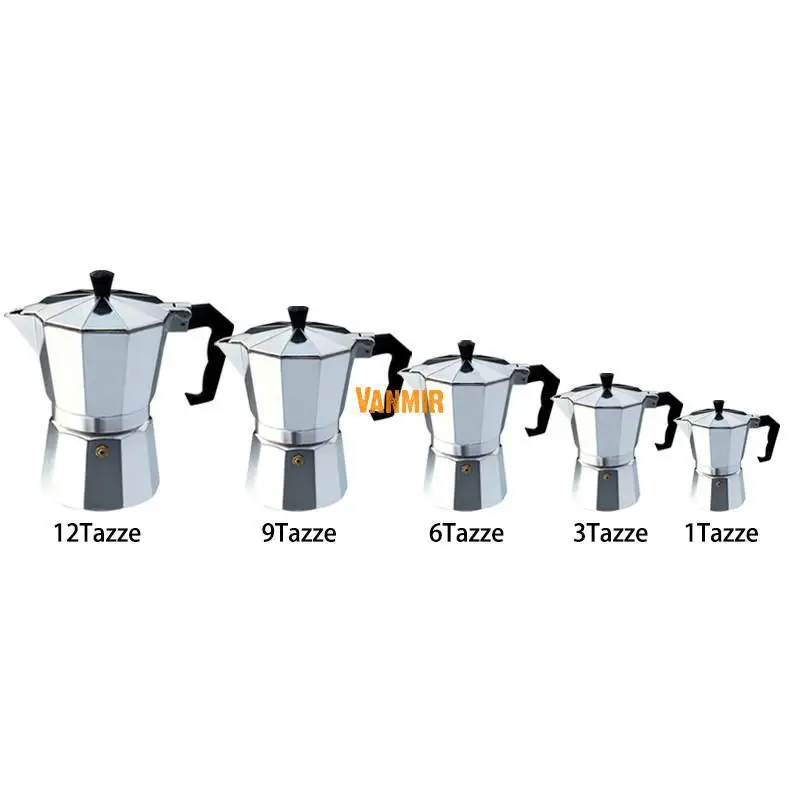 6cup Moka Кофе Эспрессо машина/glantop алюминий 1cup/3cup/6cup/9cup/12cup итальянская Плита Топ/Кофеварка инструмент - Цвет: 6cup