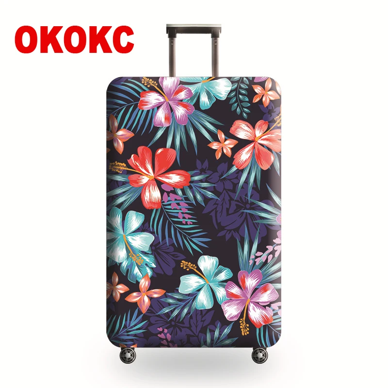 Чехол OKOKC для чемодана эластичный плотный подходит чемоданов 22 25 дюймов чехол